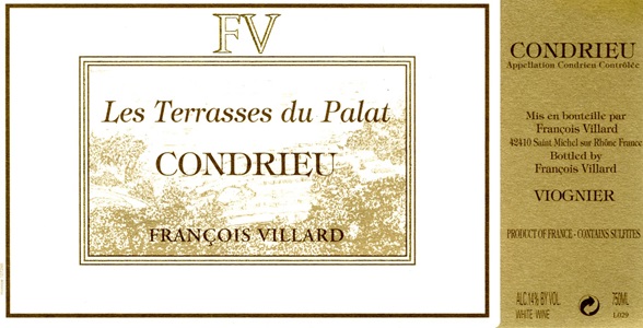 Francois Villard Condrieu Les Terrasses du Palat 2008